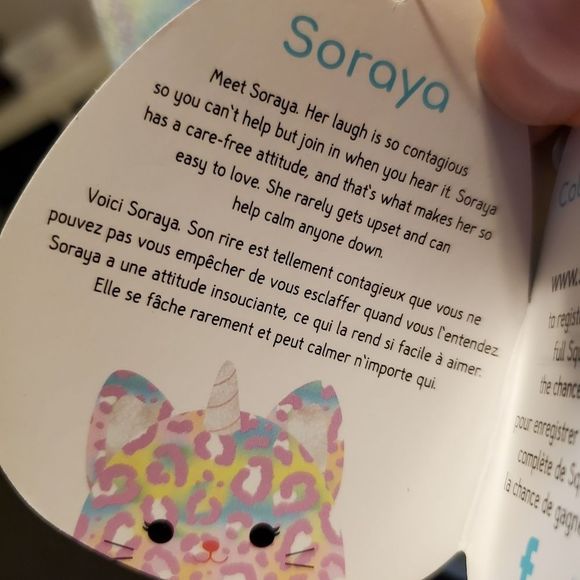 Squishmallows Soraya, 8" cheetah unicorn - Picture 8 of 12